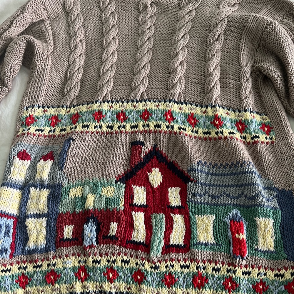Homemade Knitted Sweater - Vintage